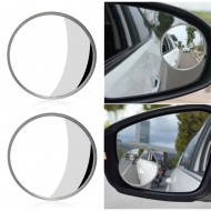 2" Round Stick On Rear-view Blind Spot Convex Wide Angle Mirrors Car